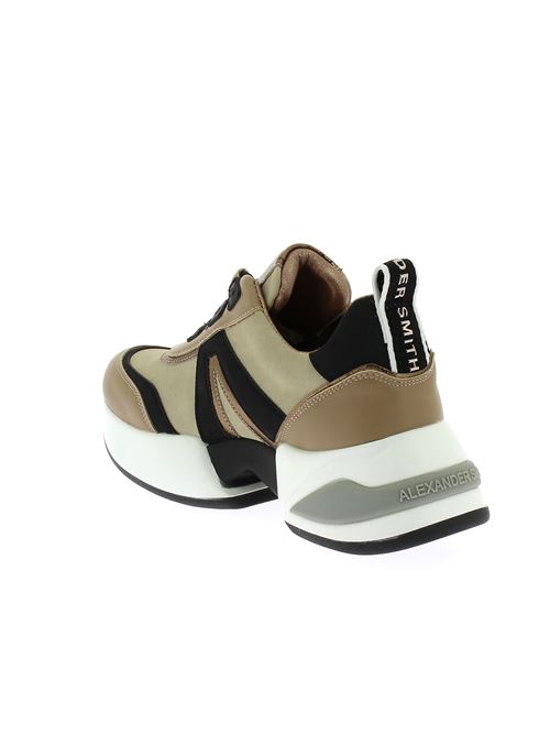 Marble Woman sneakers da donna in pelle e tessuto beige ALEXANDER SMITH | M1D59SNDX